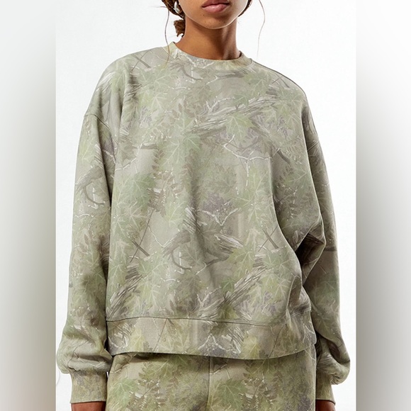 PacSun Tops - PACSUN // Tree Camo Crew Neck Sweatshirt